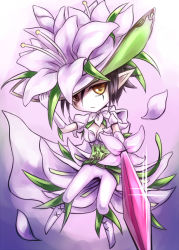 Rule 34 | 10s, black hair, cardfight!! vanguard, flower, neo nectar, pointy ears, sukumo (kemutai), sword, weapon, white lily musketeer cecilia, yellow eyes