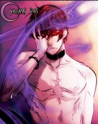 Rule 34 | 1boy, collar, male focus, muscular, red eyes, red hair, snk, solo, the king of fighters, yagami iori