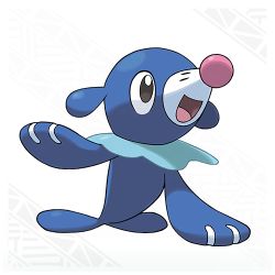 Rule 34 | 10s, :d, creatures (company), full body, game freak, gen 7 pokemon, lowres, nintendo, no humans, official art, open mouth, pokemon, pokemon (creature), pokemon sm, popplio, seal (animal), simple background, smile, white background