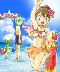 Rule 34 | beach, creatures (company), drew (pokemon), game freak, may (pokemon), nintendo, pokemon, pokemon (anime), swimsuit, tagme
