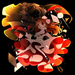 Rule 34 | 1girl, ayame (no ohana), brown hair, deemo, deemo (character), dress, fencing, floating hair, friction (deemo), girl (deemo), highres, mary janes, rapier, shoes, song name, sword, tears, weapon, white legwear