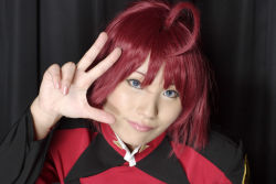 Rule 34 | cosplay, gundam, gundam seed, gundam seed destiny, lunamaria hawke, photo (medium), red hair, suzukaze yuuki, uniform