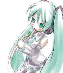 Rule 34 | hatsune miku, kuro (be ok), simple background, sketch, tagme, thighhighs, vocaloid, white background