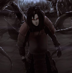 Rule 34 | 1boy, absurdres, cave, highres, male focus, naruto, naruto (series), red eyes, solo, tagme, uchiha madara