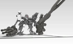 Rule 34 | 3d, aretha, armored core, armored core 4, from software, gatling gun, gun, mecha, no humans, plasma cannon, robot, weapon