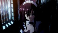 Rule 34 | 10s, 1girl, absolute duo, animated, animated gif, female focus, happy, lowres, maid headdress, purple hair, solo