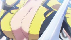Rule 34 | 10s, 1girl, animated, animated gif, breast focus, breasts, character request, cleavage, kandagawa jet girls, large breasts
