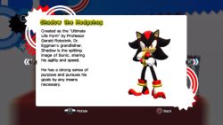 Rule 34 | character profile, shadow the hedgehog, sonic generations, sonic (series), tagme
