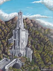 Rule 34 | cloud, day, highres, sky, the lord of the rings, tolkien&#039;s legendarium, tolkien's legendarium, tower, tree