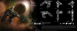 Rule 34 | absurdres, advanced ship (eve online), assault ship (eve online), cannon, character sheet, commentary, concept art, cruiser (eve online), electronic warfare ship (eve online), emblem, energy cannon, english text, eve online, flying, gallente federation (eve online), glowing, highres, incredibly absurdres, logo, military vehicle, nebula, no humans, original, outdoors, planet, science fiction, shadowhyperreal, space, spacecraft, tech 2 ship (eve online), thorax (eve online), turret, vehicle focus, vexor (eve online)