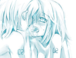 Rule 34 | 1boy, 1girl, arihara ema, bad id, bad pixiv id, brother and sister, french kiss, hetero, incest, kagamine len, kagamine rin, kiss, monochrome, open mouth, saliva, saliva trail, short hair, siblings, tears, tongue, twincest, twins, vocaloid