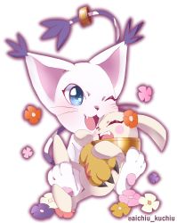 Rule 34 | animal ears, cat, cat ears, digimon, dog, gloves, highres, holy ring, jewelry, plotmon, ring, tail, tailmon