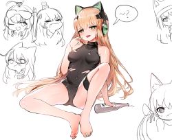 Rule 34 | + +, 6+girls, ;d, animal ear headphones, animal ears, bad id, bad pixiv id, bare arms, bare legs, bare shoulders, barefoot, black leotard, blush, bottle, bow, breasts, cat ear headphones, cat ears, character name, character request, closed eyes, commentary request, dokomon, double v, fake animal ears, fang, fingernails, g41 (girls&#039; frontline), gem, girls&#039; frontline, glint, green eyes, green nails, hair between eyes, hair bow, hand up, head tilt, headphones, highres, kalina (girls&#039; frontline), knee up, korean commentary, leotard, light brown hair, long hair, medium breasts, multiple girls, nail polish, one eye closed, open mouth, p7 (girls&#039; frontline), parted lips, simple background, skindentation, smile, spread legs, thigh strap, tmp (girls&#039; frontline), toenail polish, toenails, tongue, tongue out, torn clothes, torn leotard, v, v-shaped eyebrows, very long hair, wavy mouth, white background