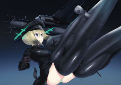 Rule 34 | 1girl, a9b (louis814), absurdres, aircraft, airplane, alternate costume, ass, blonde hair, blue eyes, brown hair, erica hartmann, gloves, grin, hat, highres, hirschgeweih antennas, long sleeves, military, military uniform, multicolored hair, panties, pantyshot, short hair, smile, solo, strike witches, striker unit, tail, two-tone hair, underwear, uniform, vehicle request, world witches series