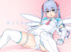 Rule 34 | 1girl, :o, absurdres, angel, angel wings, bad id, bad pixiv id, bed, bed sheet, blue hair, blurry, blush, boots, breasts, brooch, cameltoe, character name, child, clenched hand, covered navel, crop top, cross, crotch, depth of field, djibril aries, elbow gloves, foreshortening, gem, gloves, glowing, glowing wings, green eyes, hair between eyes, hair ribbon, highres, indoors, jewelry, jinno hikari, light purple hair, long hair, looking at viewer, lying, magical girl, makai tenshi djibril, makai tenshi djibril 2, mama (mama hiro), mini wings, necktie, on back, one-piece swimsuit, open mouth, panties, pantyshot, pink necktie, puffy short sleeves, puffy sleeves, reclining, red cross, ribbon, sailor collar, school swimsuit, shadow, shirt, short sleeves, shoulder pads, sidelocks, skindentation, small breasts, solo, spread legs, steam, sweat, swimsuit, swimsuit costume, swimsuit under clothes, thigh boots, thighhighs, thighlet, turtleneck, twintails, underwear, white gloves, white one-piece swimsuit, white school swimsuit, white thighhighs, wings