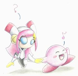 Rule 34 | 1boy, 1girl, blue eyes, disembodied hand, kirby, kirby: planet robobot, kirby: star allies, kirby (series), nintendo, no mouth, pink hair, susie (kirby)