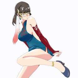 Rule 34 | 1girl, china dress, chinese clothes, dress, gauntlets, high heels, jizo, mask over one eye, mian (kof), short dress, snk, snk heroines: tag team frenzy, tagme