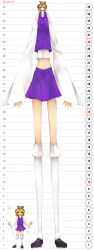 Rule 34 | 1girl, absurdres, bad proportions, blonde hair, female focus, full body, giant, giantess, hat, height chart, height difference, highres, kneehighs, long image, moriya suwako, navel, parody, serizawa mutsuki, size difference, skirt, socks, standing, sweatdrop, tall, tall image, touhou, translated, what, yellow eyes