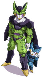 Rule 34 | age difference, cell (dragon ball), cell jr, dragon ball, dragonball z, father and son, pink eyes