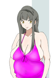 Rule 34 | 1girl, alternate hair color, alternate hairstyle, breasts, eleven929rr, fat, large breasts, long hair, love live!, love live! school idol project, minami kotori, see-through