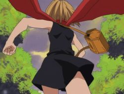 Rule 34 | animated, animated gif, ass, ass focus, bag, bead bracelet, beads, below view, black dress, blonde hair, bracelet, clothes lift, dangerously close upskirt, dress, dress lift, from behind, from below, handbag, hip focus, jewelry, kyouyama anna, low angle, moving hips, running, scarf, screencap, shaman king, short dress, sleeveless, sleeveless dress, thighs, tree, upskirt, woods