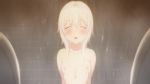 Rule 34 | 10s, 1girl, animated, sound, breasts, closed eyes, female focus, high school dxd, high school dxd hero, highres, nipples, nude, short hair, solo, standing, toujou koneko, video, water, video, white hair