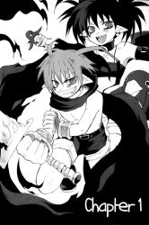 Rule 34 | 00s, 1boy, 1girl, demon, demon boy, demon girl, disgaea, elbow gloves, etna (disgaea), gloves, greyscale, laharl, makai senki disgaea, makai senki disgaea 2, makai senki disgaea 3, monochrome, nippon ichi, pointy ears, prinny, skirt, smile, tail, thighhighs, twintails, wings