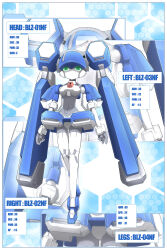 1girl android belt blazermate colored_sclera green_eyes green_sclera gusutan highres humanoid_robot joints mechanical_hair medarot no_mouth no_nose o-ring o-ring_belt robot robot_girl robot_joints thighhighs twintails