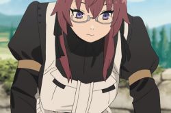 Rule 34 | animated, animated gif, bouncing breasts, breasts, glasses, highres, large breasts, lillia greyrat, maid, mushoku tensei, stitched, swaying breasts, tagme, third-party edit