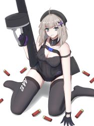 Rule 34 | 12-gauge, 1girl, aa-12, aa-12 (girls&#039; frontline), absurdres, assault rifle, automatic shotgun, bad id, bad pixiv id, beret, black dress, black gloves, black thighhighs, blue eyes, breasts, buckle, candy, cartridge, cleavage, closed mouth, combat shotgun, dress, drum magazine, food, girls&#039; frontline, gloves, gun, hair ornament, hand on floor, hat, high-capacity magazine, highres, holding, holding weapon, lollipop, looking at viewer, magazine (weapon), medium breasts, medium hair, no shoes, on floor, platinum blonde hair, rifle, rynn (rynn cube), shotgun, shotgun shell, snap-fit buckle, solo, star (symbol), star hair ornament, thighhighs, weapon, white background