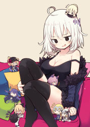 Rule 34 | &gt; &lt;, +++, 10s, 1boy, 6+girls, @ @, ahoge, anger vein, animal ears, arm support, artoria pendragon (all), artoria pendragon (fate), bare shoulders, beni shake, black bow, black dress, black eyes, black hat, black thighhighs, blonde hair, blue jacket, blush, bow, cape, capelet, cat ears, chaldea uniform, chibi, closed eyes, closed mouth, collarbone, commentary request, dress, fate/apocrypha, fate/extella, fate/extra, fate/extra ccc, fate/grand order, fate/stay night, fate/unlimited codes, fate (series), flat cap, fujimaru ritsuka (male), fur-trimmed capelet, fur-trimmed jacket, fur-trimmed sleeves, fur trim, green bow, green ribbon, hair between eyes, hair bow, hair over one eye, hair through headwear, hat, headpiece, high ponytail, jacket, jeanne d&#039;arc (fate), jeanne d&#039;arc (ruler) (fate), jeanne d&#039;arc alter (fate), jeanne d&#039;arc alter (ver. shinjuku 1999) (fate), jeanne d&#039;arc alter santa lily (fate), long hair, long sleeves, mash kyrielight, mash kyrielight (dangerous beast), meltryllis (fate), multiple girls, mysterious heroine x (fate), off shoulder, official alternate costume, on head, open clothes, open jacket, pink hair, pleated dress, ponytail, purple cape, purple hair, ribbon, saber alter, saber lily, silver hair, sitting, sleeveless, sleeveless dress, smile, strap slip, striped bow, striped ribbon, thighhighs, track jacket, uniform, very long hair, white capelet, white dress, white jacket, wicked dragon witch ver. shinjuku 1999