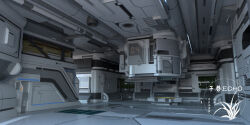 Rule 34 | artist logo, ceiling, indoors, no humans, original, scenery, science fiction, spacecraft interior, xingzhi lv
