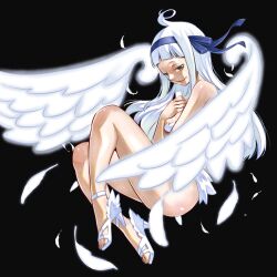Rule 34 | angel (fairy tail), fairy tail, highres, long hair, mashima hiro, official art, tagme, wings