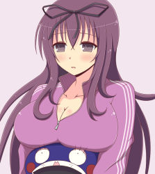 Rule 34 | 10s, 1girl, breasts, cleavage, ichiryuu tsumiki, large breasts, long hair, murasaki (senran kagura), purple eyes, purple hair, senran kagura, tagme