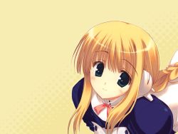 Rule 34 | 00s, blonde hair, blue eyes, braid, highres, mitsumi misato, robot ears, silfa (to heart), smile, solo, to heart (series), to heart 2, wallpaper