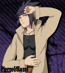 Rule 34 | 1girl, breasts, brown eyes, cleavage, female focus, fishnets, jewelry, mitarashi anko, naruto, naruto (series), necklace, ponytail, purple hair, snake, solo, spiked hair