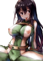 Rule 34 | 10s, 1girl, :p, absurdres, arms at sides, asui tsuyu, black hair, blue eyes, blush, bodysuit, boku no hero academia, bracelet, breasts, cameltoe, cleft of venus, hair between eyes, has bad revision, has downscaled revision, head tilt, highres, impossible clothes, jewelry, large breasts, long hair, long tongue, looking at viewer, md5 mismatch, nippleless clothes, nipples, redcomet, resolution mismatch, simple background, sitting, smile, solo, source smaller, spread legs, tongue, tongue out, very long hair, white background