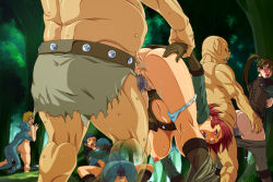 Rule 34 | 4boys, 4girls, against tree, anus, arm behind back, arm grab, ass, ass grab, blonde hair, blue eyes, blue hair, blush, boots, breasts, breasts out, brown hair, censored, clothed female nude male, forced, forest, functionally nude, gloves, goblin, group sex, hanging breasts, hetero, highres, holding another&#039;s wrist, inja no kuruwa, large breasts, legs, long hair, looking back, monster, mosaic censoring, multiple boys, multiple girls, nature, nipples, nude, one eye closed, open mouth, orc, orgy, original, outdoors, panties, panties around leg, penis, ponytail, pubic hair, pussy, rape, red hair, screaming, sex, short hair, sweat, thighs, top-down bottom-up, tree, underwear, vaginal