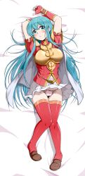 Rule 34 | 1girl, bow, bow panties, breasts, cameltoe, clothes lift, covered erect nipples, eirika (fire emblem), fire emblem, fire emblem: the sacred stones, highres, intelligent systems, kyo9999, large breasts, nintendo, panties, pink panties, red thighhighs, solo, tagme, thighhighs, underwear