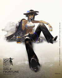 Rule 34 | 1girl, ace (playing card), ace of spades, alcohol, artist request, black hair, black hat, black jacket, black pants, breasts, card, character name, closed mouth, colt walker, colt walker (girls&#039; frontline), copyright name, cowboy hat, cowboy western, crop top, cup, drinking glass, earrings, girls&#039; frontline, glass bottle, green eyes, gun, hair over one eye, handgun, hat, highres, holding, holding cup, holding gun, holding weapon, holster, jack daniel&#039;s, jacket, jewelry, large breasts, midriff, mouth hold, nail polish, navel, official art, pants, playing card, poker chip, promotional art, revolver, solo, spade (shape), underboob, weapon, whiskey, yellow nails