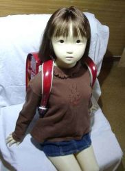 Rule 34 | backpack, bag, black eyes, black hair, doll, japanese, photo (medium), real life