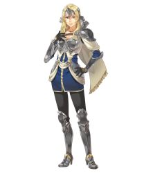 Rule 34 | armor, boobplate, boots, breastplate, breasts, cleavage, fire emblem, fire emblem echoes: shadows of valentia, fire emblem heroes, full body, hand on own hip, high heel boots, high heels, highres, jewelry, mathilda (fire emblem), necklace, nintendo, official art, pantyhose, solo, standing, transparent background