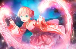Rule 34 | 1girl, :d, aqua eyes, bow, cowboy shot, crossed bangs, dual wielding, fireworks, frilled skirt, frills, game cg, hair bow, hair bun, highres, hinoshita kaho, holding, holding fireworks, japanese clothes, kimono, kingyo hanabi (love live!), leaning forward, link! like! love live!, looking at viewer, love live!, miniskirt, night, night sky, obi, official art, open mouth, orange hair, purple sash, red bow, red kimono, red skirt, sash, short hair, single hair bun, skirt, sky, smile, solo, sparkler, teeth, third-party source, two side up, upper teeth only, virtual youtuber