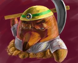 Rule 34 | 1boy, animal crossing, artist request, eyebrows, furry, grey eyes, helmet, looking at viewer, menacing face, mole, mr. resetti, nintendo, pickaxe, pointy nose, shirt, simple background, squinting, whiskers