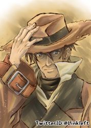 Rule 34 | 1boy, blue eyes, brown hair, closed mouth, commentary request, hat, link (aa30), looking at viewer, male focus, solo, werner maxwell, wild arms, wild arms 3