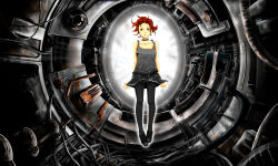 Rule 34 | 71, pantyhose, red hair, science fiction, skirt, solo, tagme, thighhighs