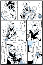 Rule 34 | 10s, 4girls, :3, :d, ^ ^, abyssal ship, airfield princess, blue theme, blush, breasts, bucket, claws, cleavage, closed eyes, comic, detached sleeves, dress, closed eyes, highres, horns, kantai collection, kobone, large breasts, long hair, mittens, monochrome, multiple girls, northern ocean princess, open mouth, headpat, ribbed dress, ribbed legwear, seaport princess, seaport water oni, short dress, single horn, sitting, smile, thighhighs, translation request, zettai ryouiki, | |