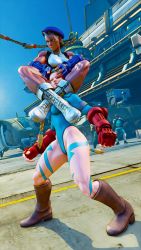 Rule 34 | 2girls, 3d, alternate skin color, antenna hair, bare shoulders, blonde hair, blue eyes, blue headwear, blue leotard, braid, breasts, cammy white, clenched hand, covered navel, curvy, fighting, full body, gloves, hat, highleg, highleg leotard, highres, large breasts, leotard, lips, long hair, multiple girls, multiple persona, red gloves, ryona, screencap, shiny clothes, sitting, sitting on person, street fighter, street fighter v, thighs, third-party edit, thong leotard, twin braids, very long hair, white leotard, wide hips