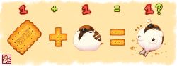 Rule 34 | animal, bird, cookie, crumbs, eurasian tree sparrow, food, lilac (p-f easy), math, no humans, original, sigh, signature, simple background, sparrow