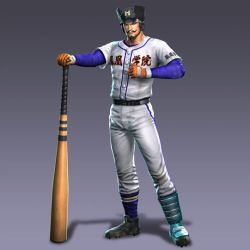 Rule 34 | alternate costume, baseball, baseball bat, hat, shin sangoku musou, zhang liao